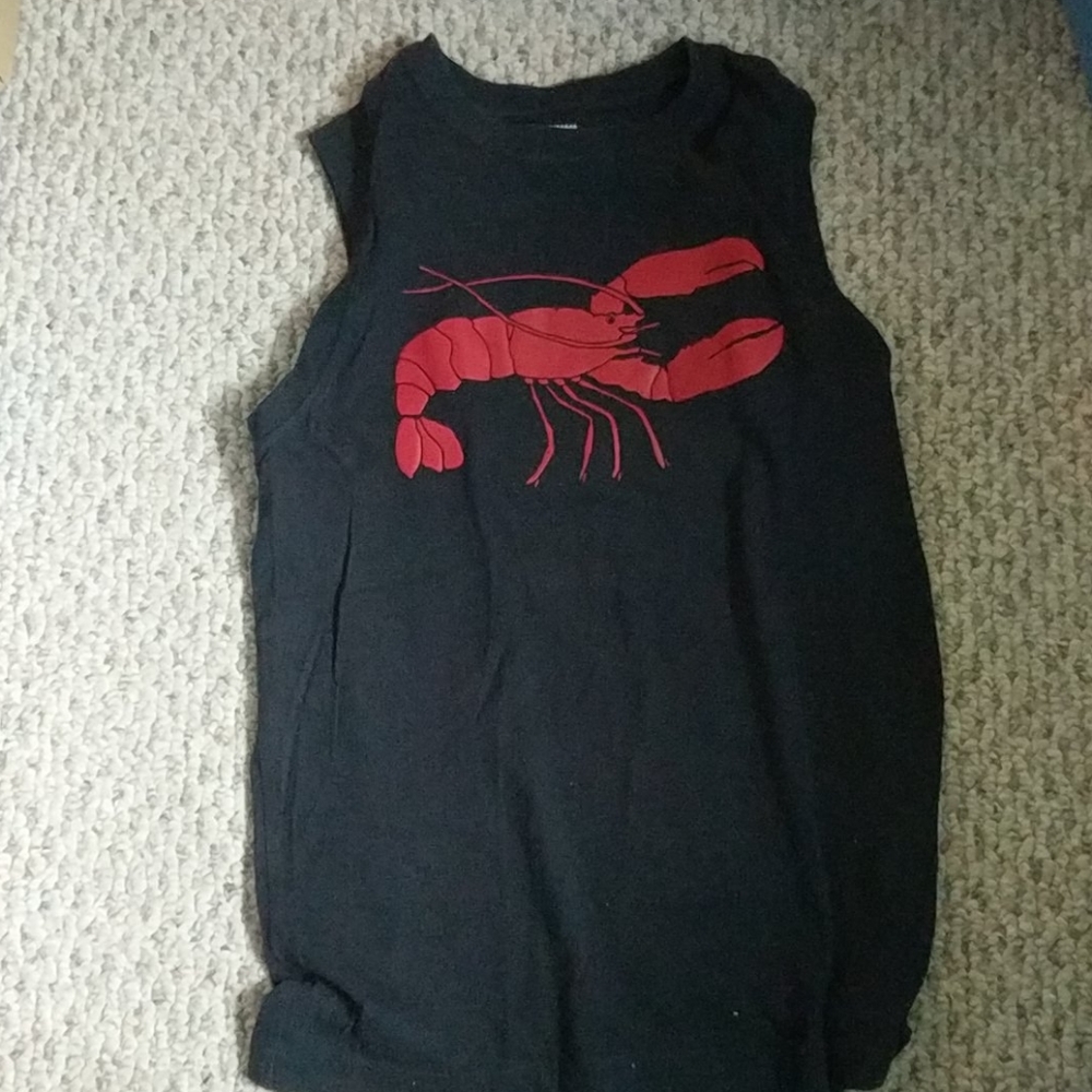 Boys 12 Gymboree lobster tank top in navy & red